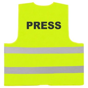 SUPER KAMIZELKA Z ODBLASKOWYM NADRUKIEM PRESS 3XL