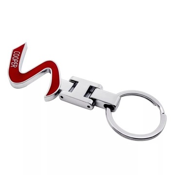 Брелок 3D металлический брелок MINI COOPER S CHROME