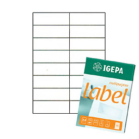 ETYKIETY SAMOPRZYLEPNE IGEPA 105x37 (16 na A4)