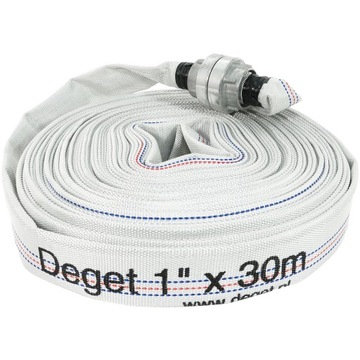 ПОЖАРНЫЙ ШЛАНГ С ПОЛОТНИЦЕЙ ДЛЯ ГРЯЗНОЙ ВОДЫ Септики НАСОСЫ 1 ДЮЙМ, 30 М С СОЕДИНИТЕЛЯМИ