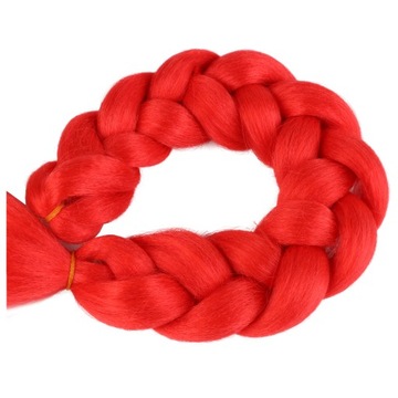 Włosy SYNTETYCZNE do warkoczyków KOLOROWE warkoczyki DOCZEPIANE WŁOSY pasma