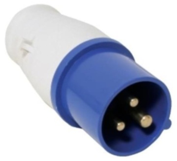 WTYCZKA MĘSKA CEE 3-BOLCOWA DO KAMPERA 230V