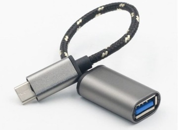 Adapter kabel USB-C 3.1 do USB 3.0 OTG pleciony