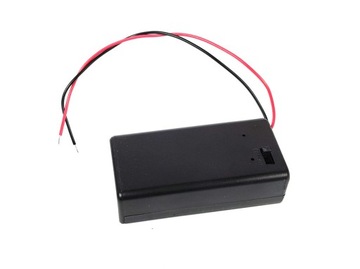 Корзина для батарей 9В 6F22, корпус с выключателем