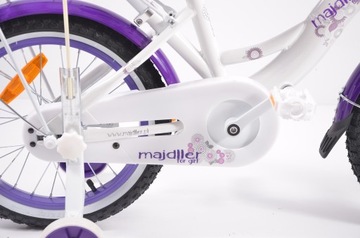 Велосипед Majdller STELLA 16 дюймов, белый и фиолетовый