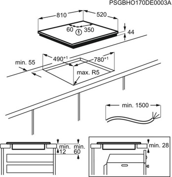 ELECTROLUX EIV8457 SLIMFIT индукционная варочная панель