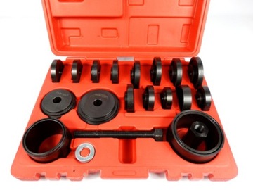 СЪЕМНИК ВТУЛКИ ПОДШИПНИКА СТУПИЦЫ ПРЕСС-АДАПТЕРЫ 50-88 мм 21 шт. КОМПЛЕКТ СТУПИЦЫ