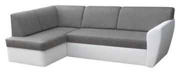 Narożnik rozkładany FOSTER kanapa sofa szary RIBES