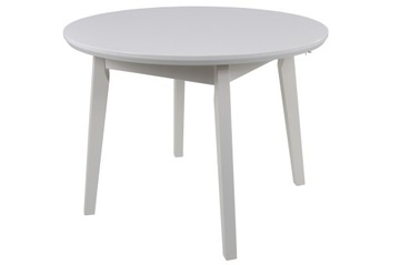 BIAŁY OKRĄGŁY stół Ø100 cm ELEGANCKI FREZ