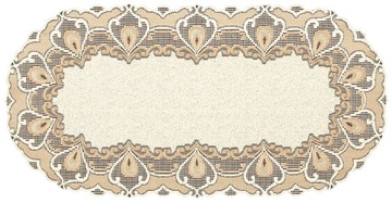 Bieżnik żakardowy 50x110 krem/c.złoty 22252