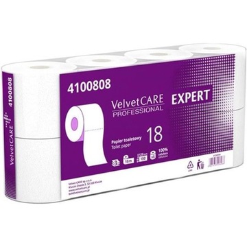 ТУАЛЕТНАЯ БУМАГА БАРХАТНАЯ 3-СЛОЙНАЯ, БЕЛАЯ 40 ШТ.