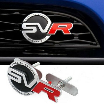 Logo Emblemat SVR JAGUAR Range ROVER w grill kpl