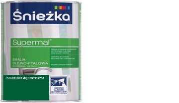 Farba ŚNIEŻKA SUPERMAL olej-f0,8L ZIELONY MIĘTOWY