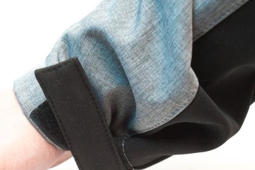 Куртка из софтшелла с капюшоном. черно-серый-пом., 