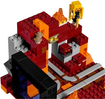 LEGO MINECRAFT 21143 ПОРТАЛ В НИЖНИЙ АД 24Ч