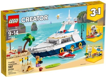 LEGO CREATOR 31083 STATEK MOTORÓWKA DOM NA PLAŻY !