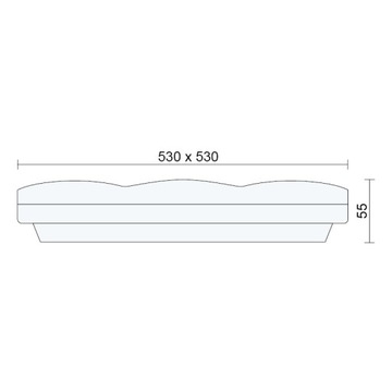 LED PLANE Потолочный светильник IP44 48Вт ID-SPRD