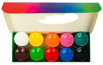 Краски для школьных плакатов, 10 цветов, 20 мл Astra