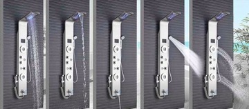 Светодиодная душевая панель водопадный душ