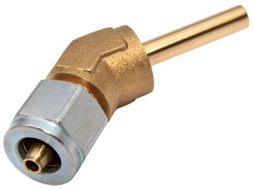 ZŁĄCZKA PRZEWODU PCV FARO DN5 6mm KĄTOWA 135*