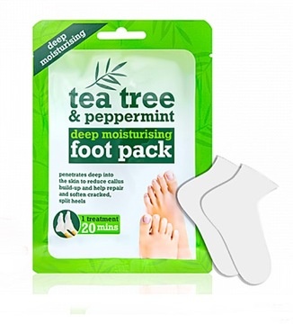 TEA TREE NAWILŻAJĄCE SKARPETKI DO STÓP