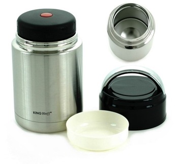 Kinghoff обеденный термос 0,65 л серебро