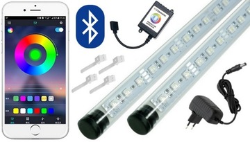 Świetlówka LED RGB akwarium BLUETOOTH 2x70cm I+I