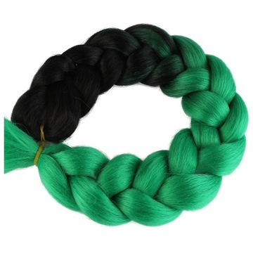 Włosy SYNTETYCZNE do warkoczyków KOLOROWE warkoczyki DOCZEPIANE WŁOSY ombre