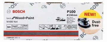 Абразивная сетка на липучке 150мм GR.100 BOSCH