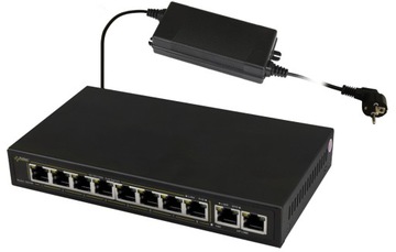 Switch PoE Pulsar SG108-90W Gigabit, 8 portów PoE