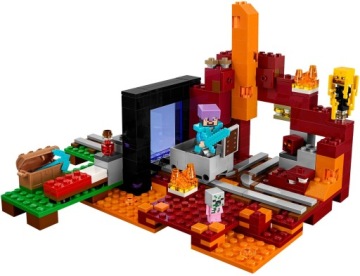 LEGO MINECRAFT 21143 ПОРТАЛ В НИЖНИЙ АД 24Ч