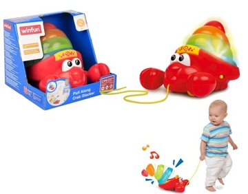 000747/7470 KRAB PIRAMIDKA DO CIĄGNIĘCIA Smily Play GRA MUZYKA