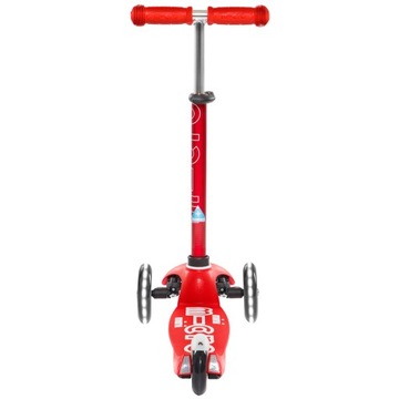 Микро - Самокат трехколесный детский Mini Deluxe Red LED