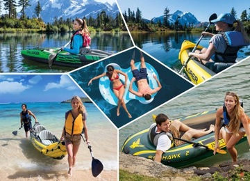 KAYAK EXPLORER K2 ВЕСЛА НАСОС 2-мест. ИНТЕКС 68307