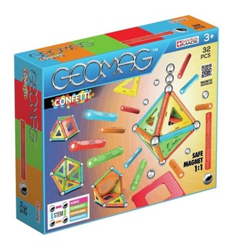 GEOMAG klocki magnetyczne GEO-350 Confetti 32 el.