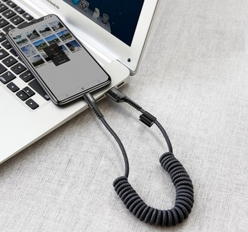 ПРУЖИННЫЙ КАБЕЛЬ BASEUS ДЛЯ IPHONE 7 8 X XS 11