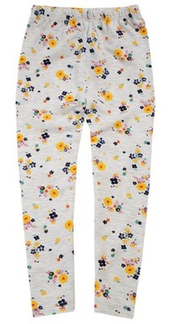 GETRY LEGGINSY BAWEŁNA KWIATUSZKI KOLORY 5-6 J168C