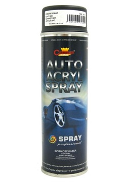 AUTO ACRYL SPRAY 500ML DO FELG CZARNY MAT AKRYL