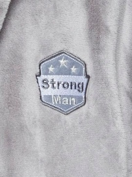 CIEPŁY MIŁY DŁUGI SZLAFROK MĘSKI Z KAPTUREM M