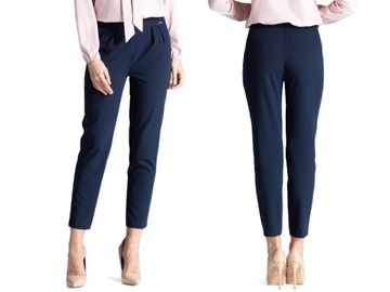 Moda Spodnie Spodnie z zakładkami Windsor Spodnie z zak\u0142adkami \u201eW-lwmsb8\u201c br\u0105zowy 
