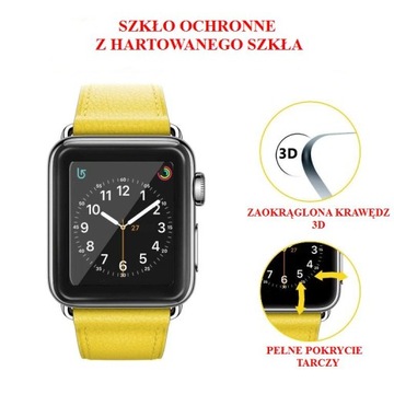 Szkło Hartowane do Apple Watch 3D 42mm seria 1/2/3