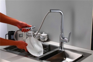 SAVON ELASTYNA выдвижной излив для кухни ХРОМ