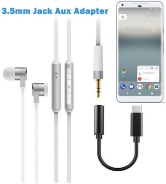 ADAPTER USB-C USB3.1 DO GNIAZDA MINI JACK 3,5mm