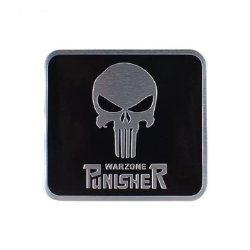 Emblemat LOGO PUNISHER WARZONE 56x61mm ALU 3D HIT