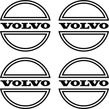 Naklejki na kołpaki VOLVO 78 mm