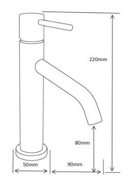 MEXEN RUMBA BATERIA UMYWALKOWA CZARNA- 73500-70