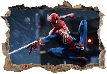 Наклейки на стену детские 3D Человек Паук MARVEL 70х50