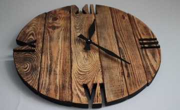 Zegar OldStyle rustic porwansalski loft duży 60cm