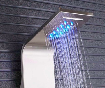 Светодиодная душевая панель водопадный душ