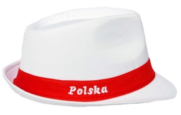 POLSKA kapelusz kibica czapka Panama HAFT r. 60cm